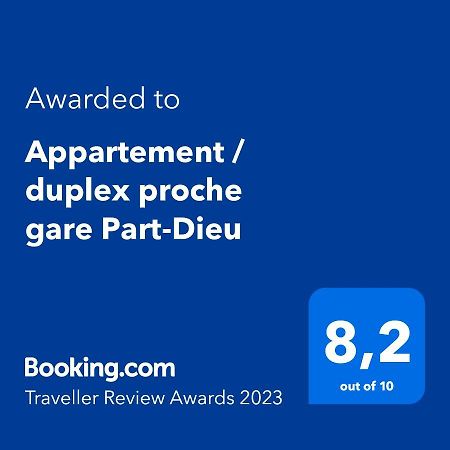Appartement / Duplex Proche Gare Part-Dieu Lyon Bagian luar foto